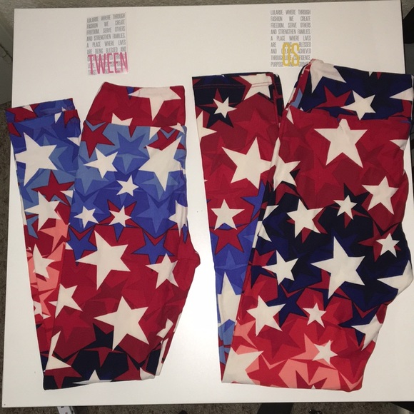 LuLaRoe Americana Ombré Stars Mommy & Me Set - Picture 1 of 7